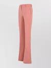 Sportmax Flared Trousers With Pockets And Loops In Pink