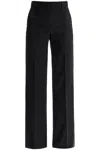 SPORTMAX FLARED WOOL STRETCH PANTS