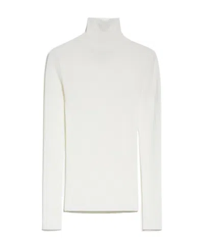 Sportmax Flavia Wool Roll-neck Jumper In White
