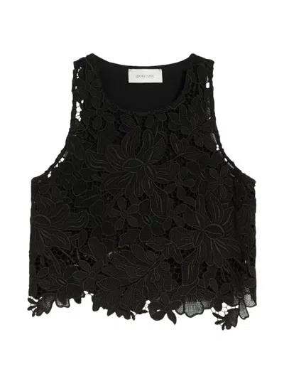 Sportmax Short Tassel Top In Black