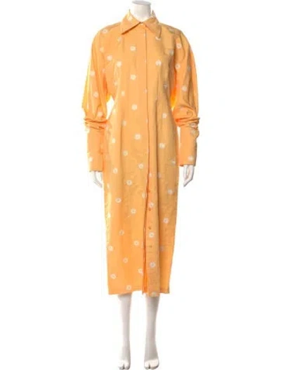 Pre-owned Sportmax Floral Print Long Dress W/ Tags In Multi