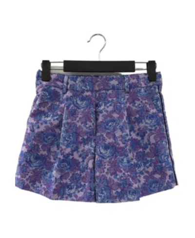 Sportmax Floral Shorts In Blue