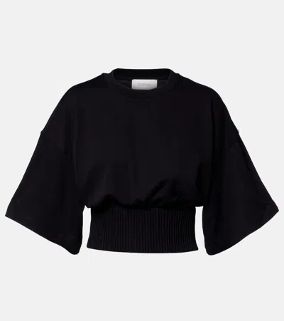 Sportmax Fosco Cotton Jersey Top In Black
