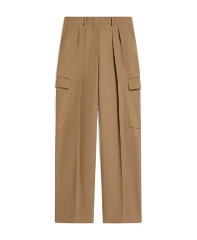 Sportmax Four-pocket Palazzo Pants In Brown