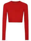 Sportmax Fragola Maglia-canottiera-top In Rosso