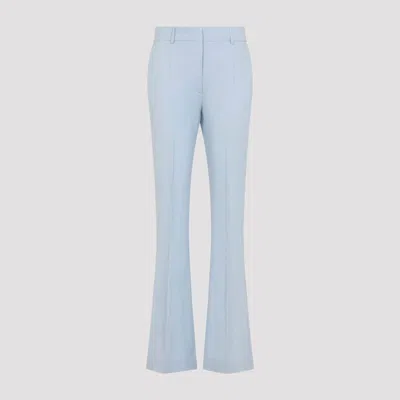 Sportmax Fragola Tailored Flare Viscose Blend Trousers In Blue