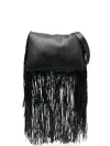 Sportmax Fringed Clutch Bag In Black