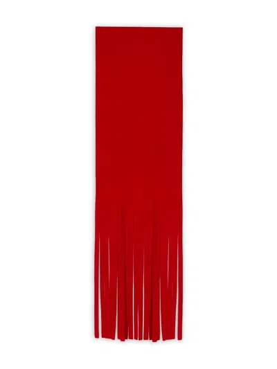 Sportmax Fringed Scarf In Brown