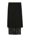 Sportmax Hiberis Fringed Midi Skirt In Black