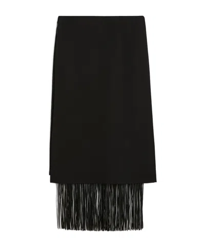 SPORTMAX FRINGED SKIRT