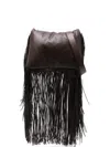 Sportmax Fringed Tote Bag In Brown