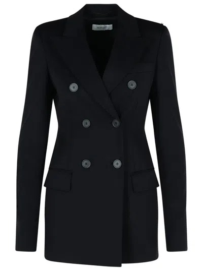SPORTMAX SPORTMAX 'FRIZZO' BLACK POLYAMIDE BLEND JACKET