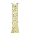 Sportmax Tonale Printed Silk Maxi Dress In Nude