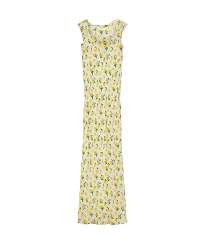 SPORTMAX SPORTMAX ALL-OVER PATTERNED SLEEVELESS MAXI DRESS