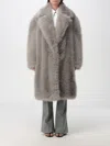 Sportmax Faux-fur Coat In Grau