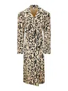 Sportmax Grembo Trench In Animal Print