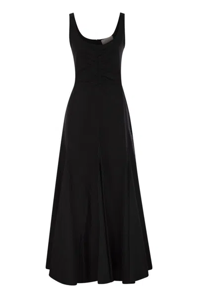 SPORTMAX SPORTMAX GALANTE - FIT AND FLARE COTTON DRESS