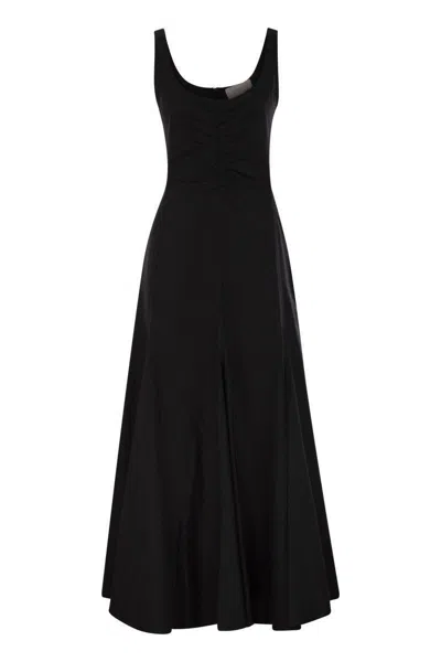 SPORTMAX SPORTMAX GALANTE - FIT AND FLARE COTTON DRESS
