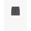 Sportmax Wide-leg Wool Shorts In Gray