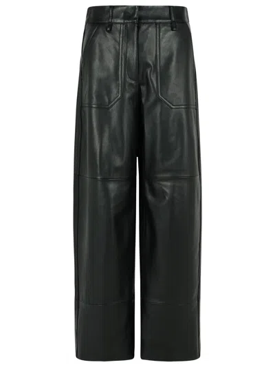 Sportmax 'garbo' Black Nappa Lear Pants