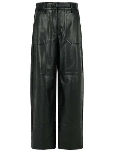 Sportmax 'garbo' Nappa Leather Pants In Black