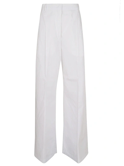 Sportmax Gebe Pants In Bianco Ottico