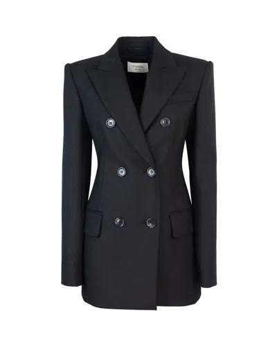Sportmax Gelly Black Stretch Wool Blazer