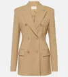 Sportmax Gelly Tailored Wool Blazer In Beige