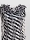 Sportmax Geometric Pattern Sheer Overlay Sleeveless Dress In Multi