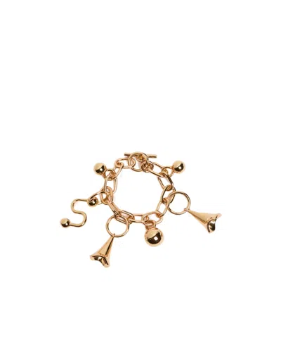 Sportmax Geometric Pendant Bracelet In Gold