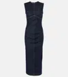 Sportmax Geranio Denim Midi Dress In Blue