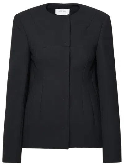Sportmax Black Tailored Collarless Jacket