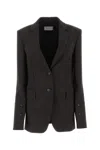 Sportmax Buttoned Single-breasted Blazer In Testadimoro