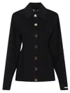Sportmax Egeo Buttoned Wool Blazer In Black