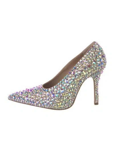 Pre-owned Sportmax Glitter Pumps In Silver