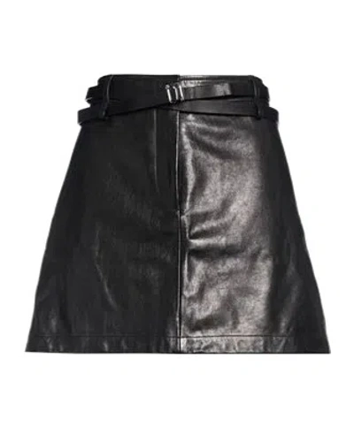 Sportmax Glossy Mini Skirt Equipped In Black