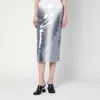 Sportmax Gradient Sequin Pencil Skirt In White