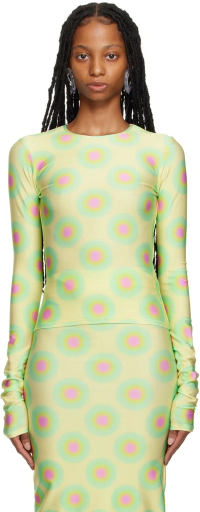 Sportmax Cropped Top In Yellow