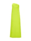 Sportmax Strapless Maxi Dress With Asymmetric Neckline And Front Slit