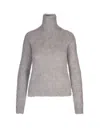 Sportmax Turtleneck Knitted Jumper In Grey