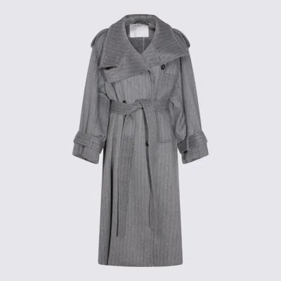 Sportmax Grey Wool Arold1234 Coat In Gray