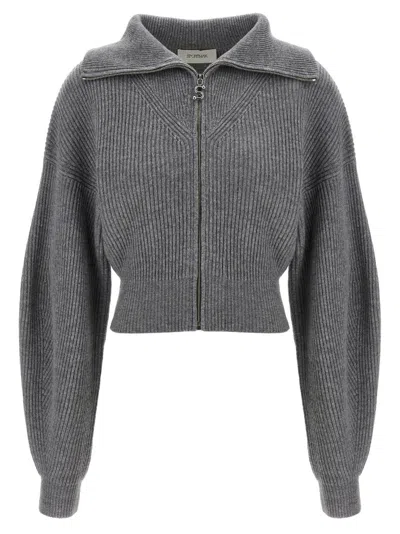 SPORTMAX GREY WOOL BLEND CALIPSO CARDIGAN