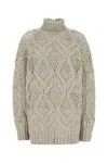 Sportmax Grey Wool Blend Edicola Oversize Sweater In Grey