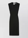 Sportmax Halter Neckline Fitted Waist Midi Dress