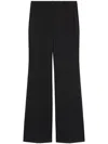Sportmax Flared Stretch Wool Trousers In Black