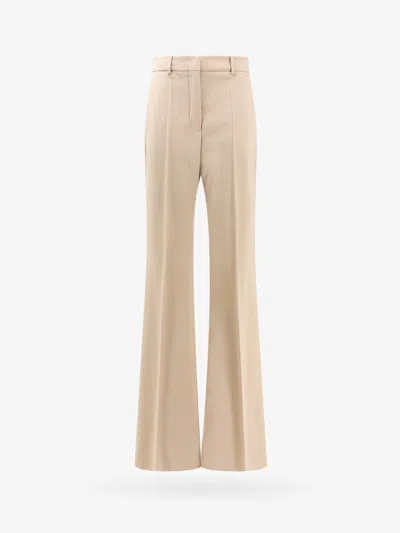 Sportmax Virgin Wool Trousers In Beige