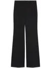 Sportmax Flared Stretch Wool Trousers In Black