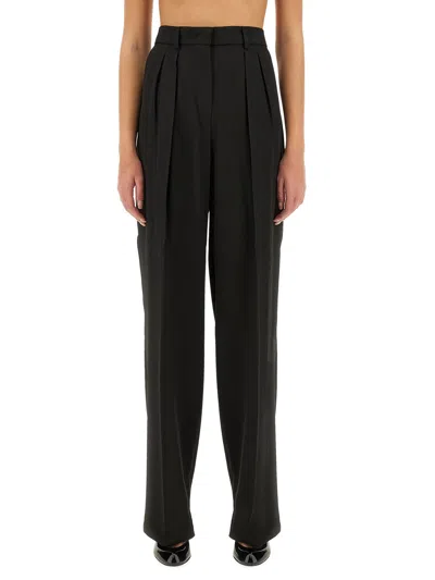 Sportmax Pants In Cotton Blend In Black