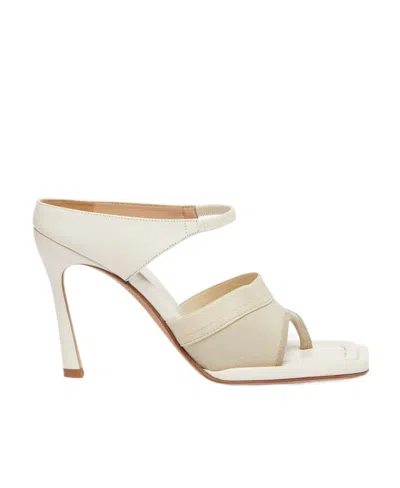 Sportmax High-heeled Sandals In White