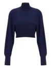 Sportmax Ululato Sweaters And Cardigans Blue In Blue